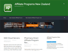 Tablet Screenshot of affiliateprograms.co.nz